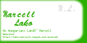 marcell lako business card