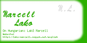 marcell lako business card